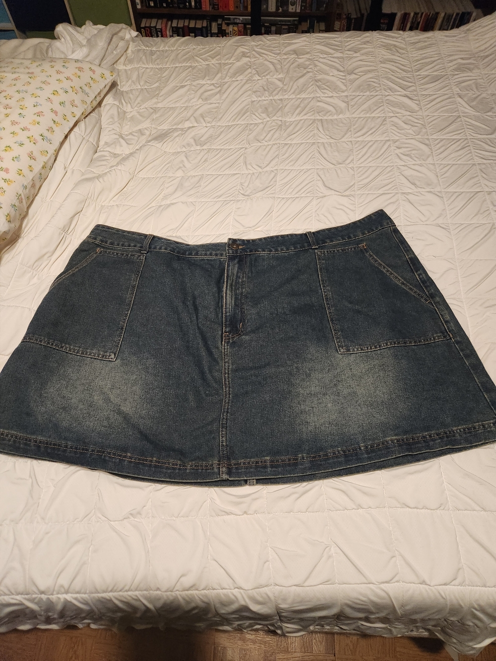 BloomChic Dark Blue Denim Mini Skirt